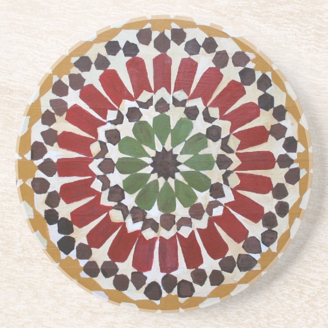 Indian Geometric Design Coaster (Front)