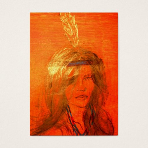 Customizable indian girl business cards