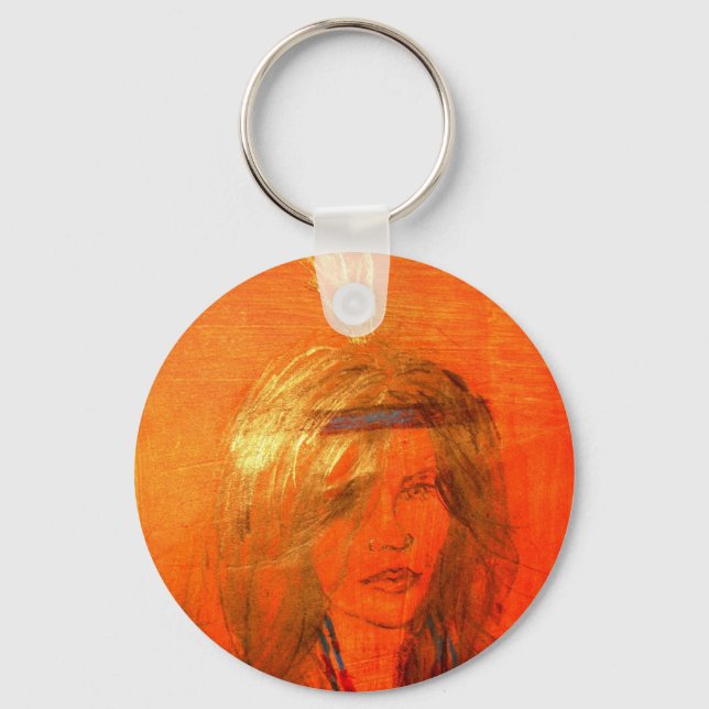 indian girl keychain (Front)