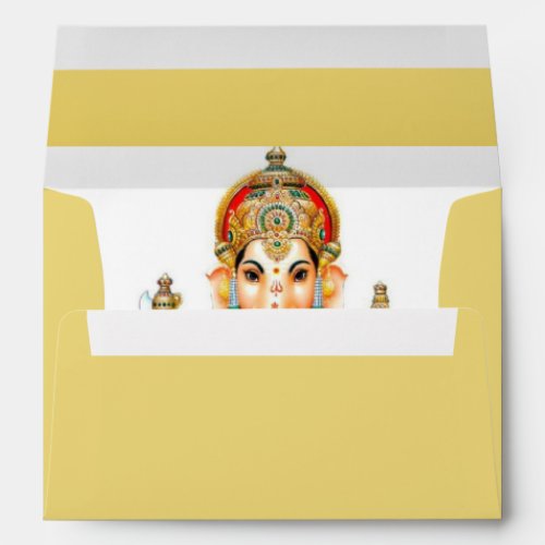 Indian God Ganesh  Invite Custom Envelope