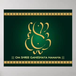 Indian God Ganesha - Poster