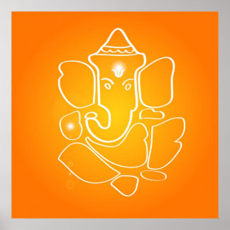Indian God Ganesha - Poster