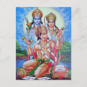 indian god postcard