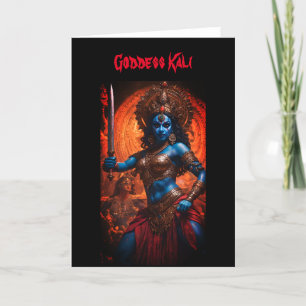 Indian Goddess Kali Greeting Card! Thank You Card