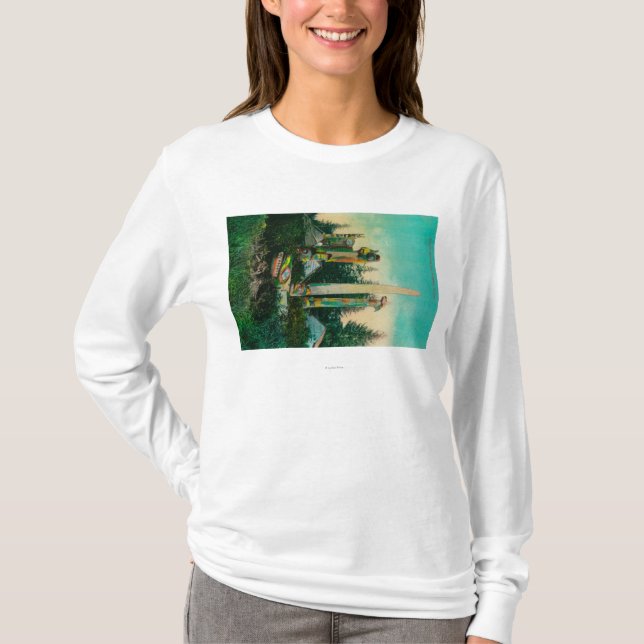 Indian Graves and Totems in Alaska StateState T-Shirt (Front)