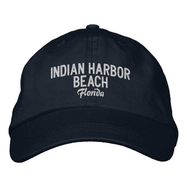 Indian Harbor Beach Florida Embroidered Hat (Front)