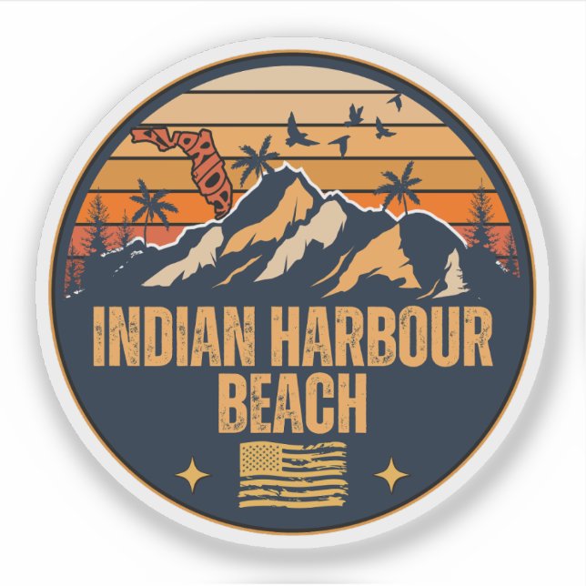 Indian Harbour Beach, Florida  Sticker (Front)