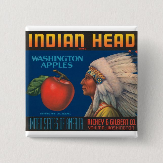 Indian Head Button (Front)