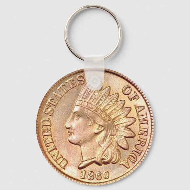 Indian Head Cent Keychain (Front)