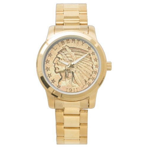 Indian Head Gold Coin Watch