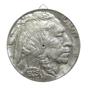 INDIAN HEAD NICKEL DART BOARD