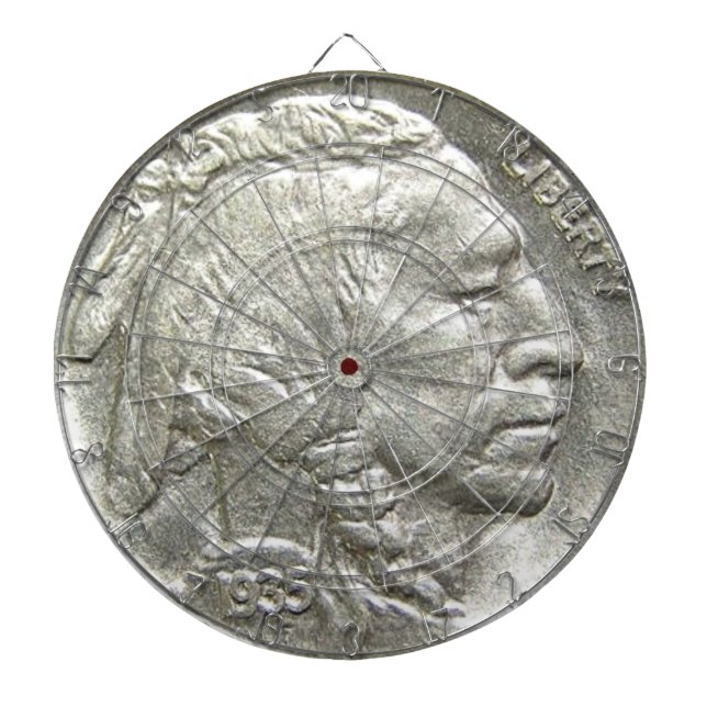 INDIAN HEAD NICKEL DART BOARD (Front)
