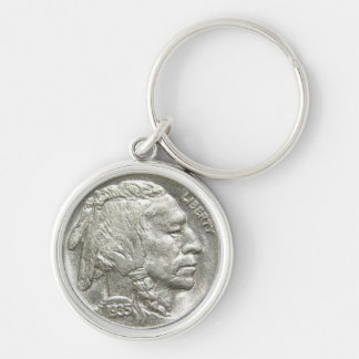 INDIAN HEAD NICKEL KEYCHAIN