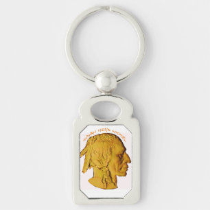 " Indian Head nickel" Metal Keychain