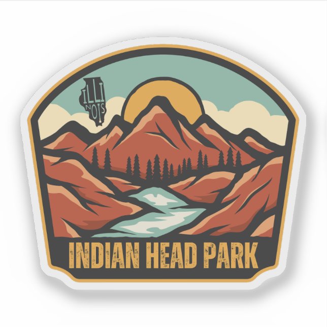 Indian Head Park, Illinois Sticker (Front)