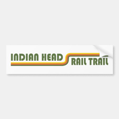 Indian Head Rail Trail Bumper Sticker