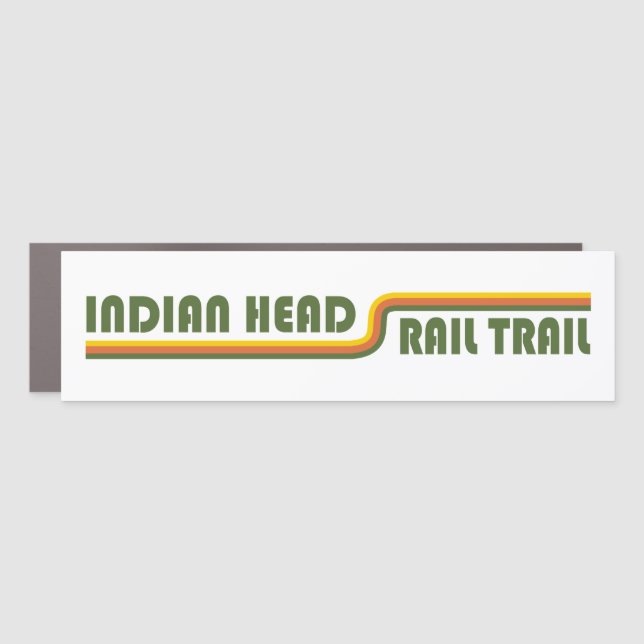 Indian Head Rail Trail Car Magnet (Front)