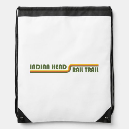 Indian Head Rail Trail Drawstring Bag