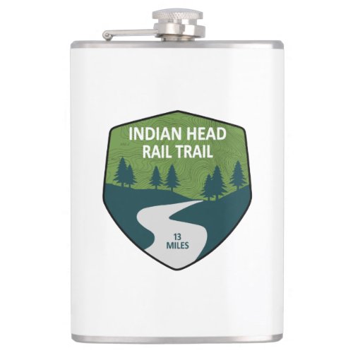 Indian Head Rail Trail Flask