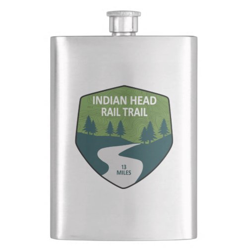 Indian Head Rail Trail Flask