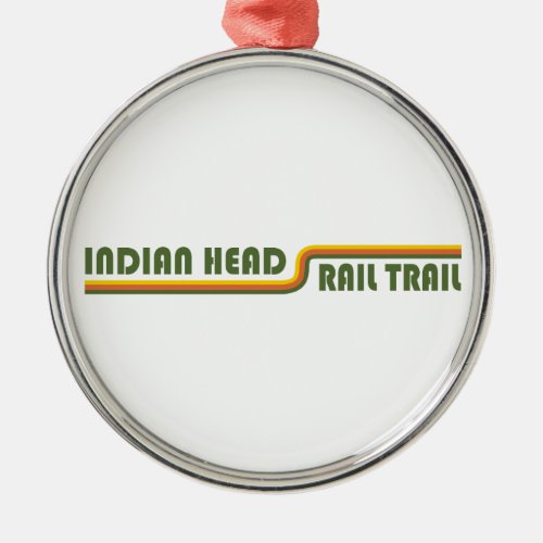 Indian Head Rail Trail Metal Ornament