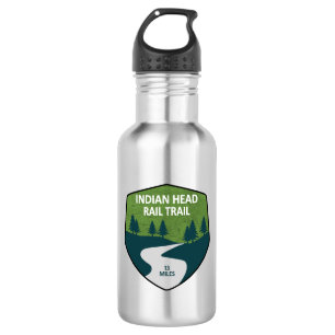 Indian Head Rail Trail Stainless Steel Water Bottle