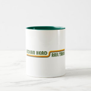 Indian Head Rail Trail Two-Tone Coffee Mug