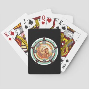 Indian Head Test Pattern Customizable Poker Cards