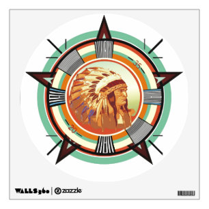 Indian Head Test Pattern Wall Decal