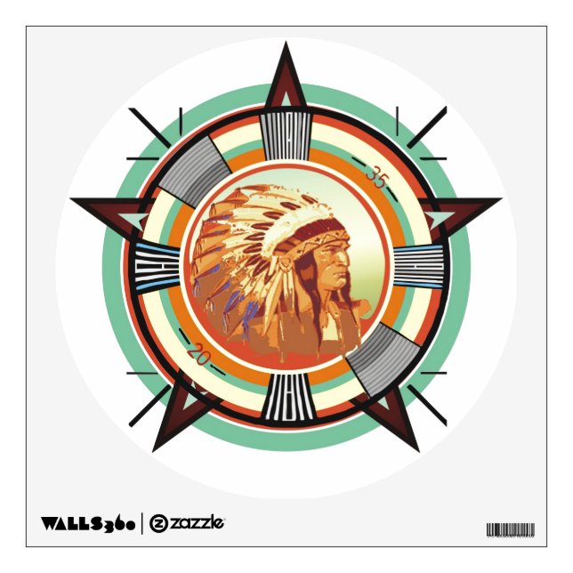 Indian Head Test Pattern Wall Decal (Front)