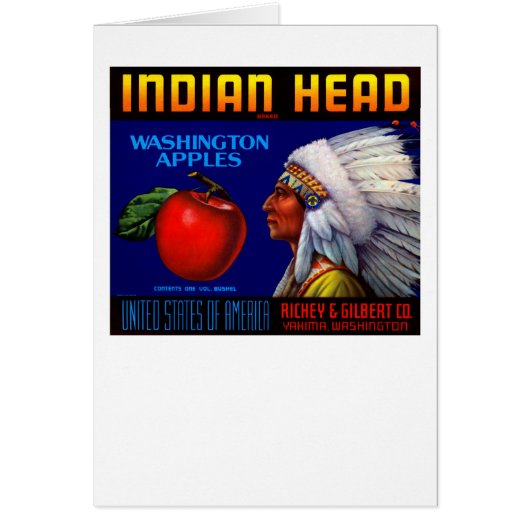 Indian Head Washington Apples Cards (Front)
