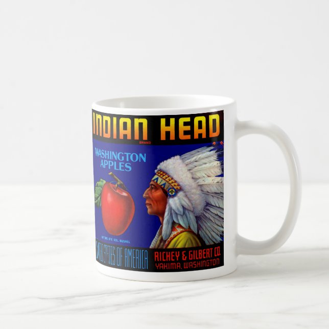 Indian Head Washington Apples Coffee Mug (Right)