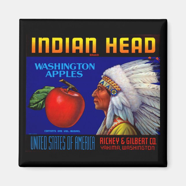 Indian Head Washington Apples Magnet (Front)