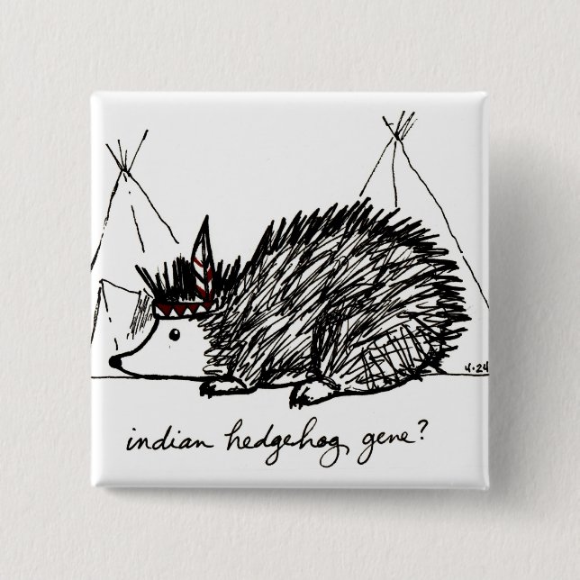 Indian Hedgehog Gene button (Front)