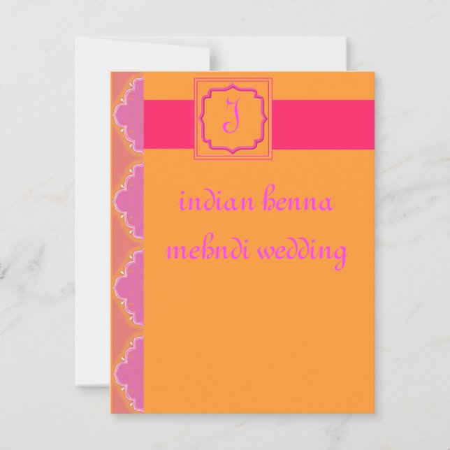 indian henna mehndi wedding (Front)