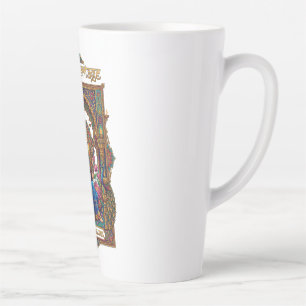 Indian Heritage: Classical Musician Veena Art Latte Mug