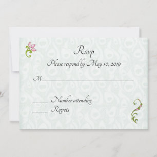 Indian Hindu Peacock Wedding Invitation RSVP