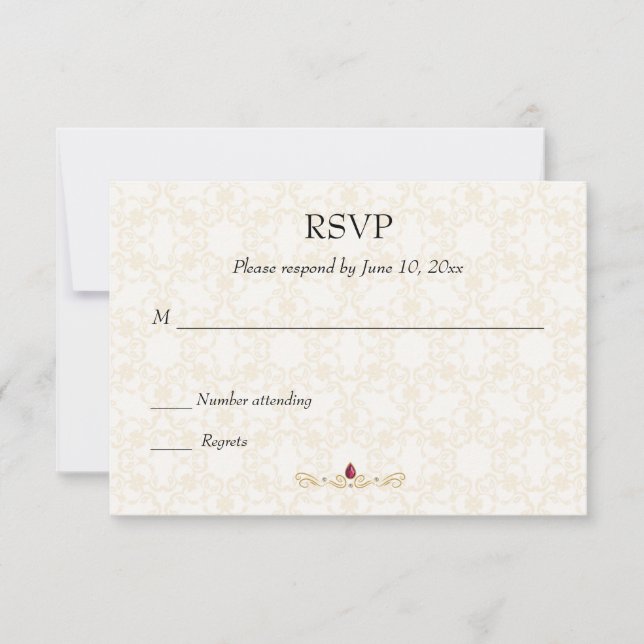 Indian Hindu RSVP Card (Front)