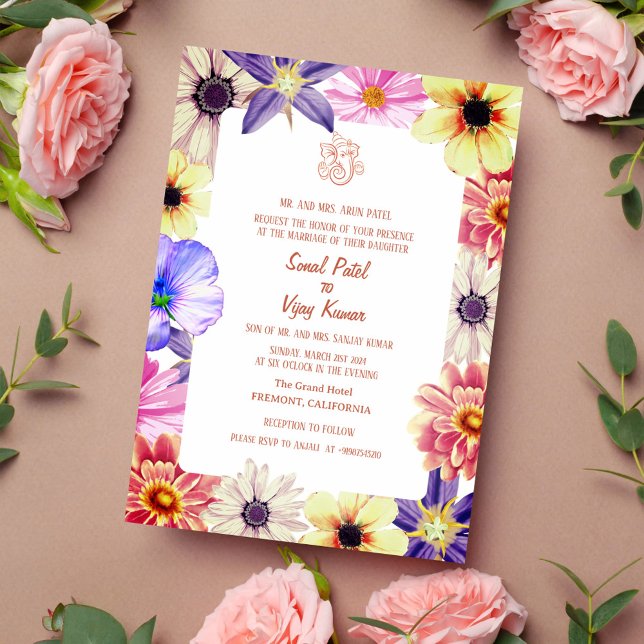 Indian Hindu Wedding Ganesha Invitation (Creator Uploaded)