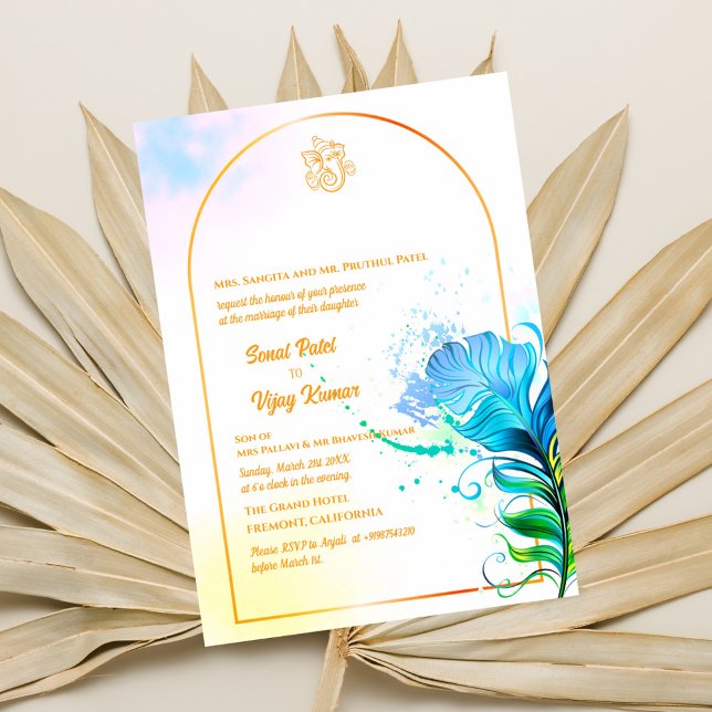 Indian Hindu Wedding Ganesha Invitation (Creator Uploaded)