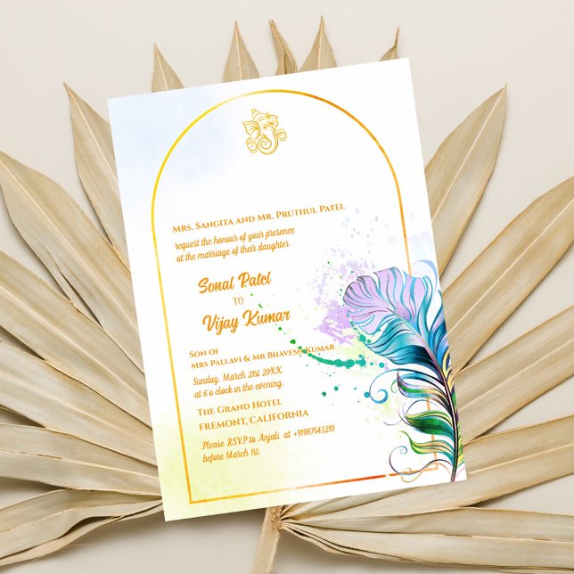 Indian Hindu Wedding Ganesha Invitation (Creator Uploaded)