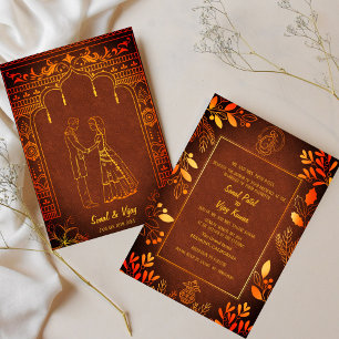 Indian Hindu Wedding Ganesha Invitation