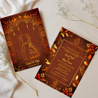 Indian Hindu Wedding Ganesha Invitation