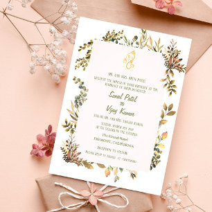 Indian Hindu Wedding Ganesha Invitation