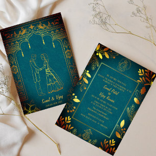 Indian Hindu Wedding Ganesha Invitation