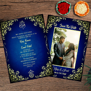 Indian Hindu Wedding Invitation with Custom Image