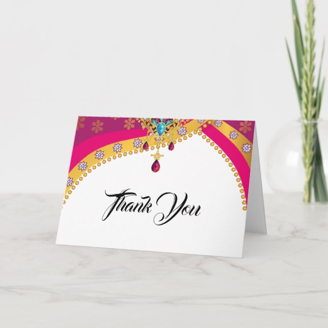 Indian Hindu Wedding Thank You Card (Front)
