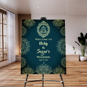 Indian Hindu Wedding Welcome Sign Foam Board