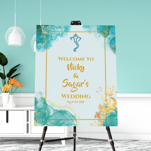 Indian Hindu Wedding Welcome Sign Foam Board (Creator Uploaded)