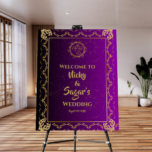 Indian Hindu Wedding Welcome Sign Foam Board
